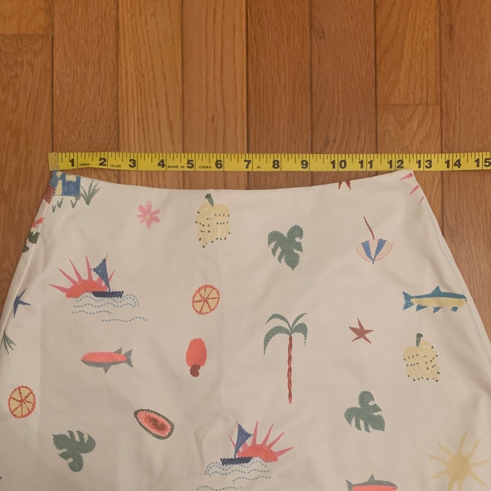 Amalie Colorful Tropical Print Mini Skirt - Picture 9 of 15